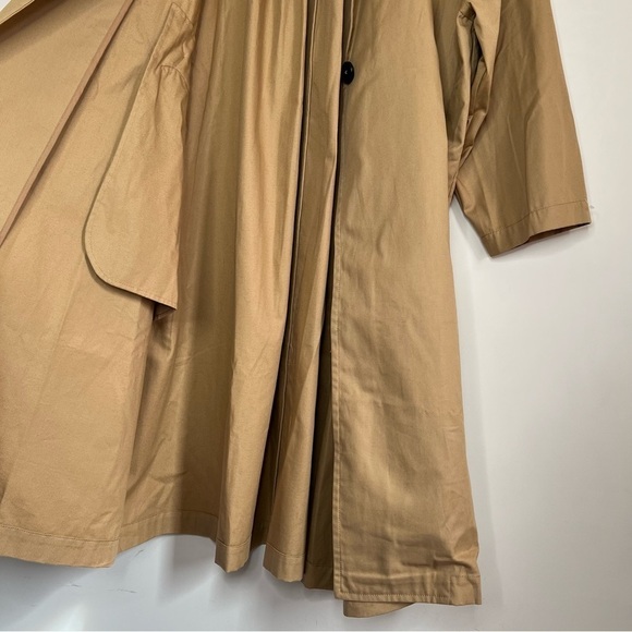 * RESERVED FOR DOROTHY * Gentle Herd Oversized Cotton Trench Coat in Beige - Picture 11 of 16